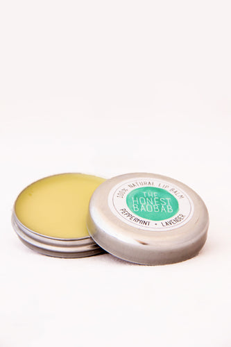 Super-moisturising Shea Butter & Beeswax Lip Balm - Peppermint + Lavender